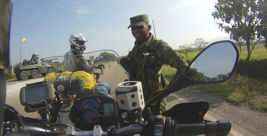 Colombia checkpoint